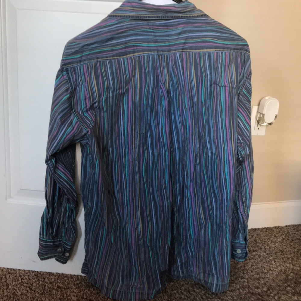 Multi-colored button down - Picture 3 of 4